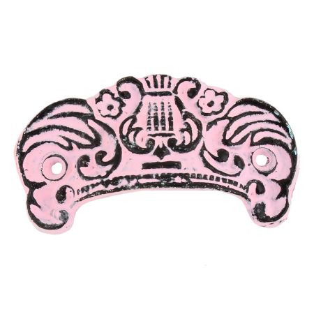 Pink Distressed Vase D Pull Iron Handle